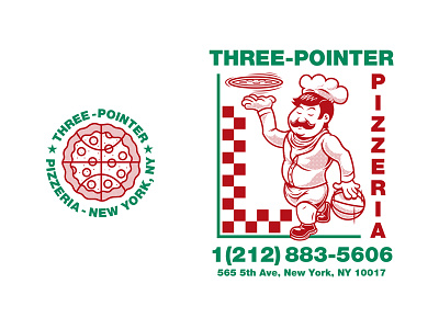 adidas Three Pointer Pizza adidas basketball new york new york city new york slice nyc pizza shop tee tom philibeck