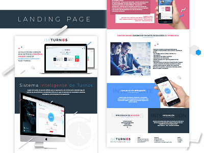 Landing Page Iseturnos App app colombia color diseño software ui ux web