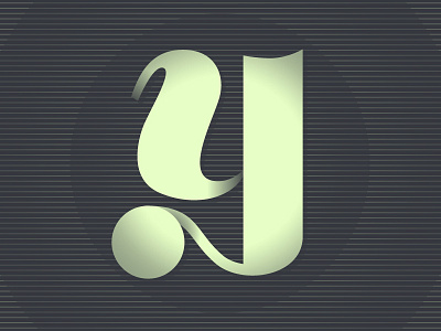 'Y' letter typhue typography