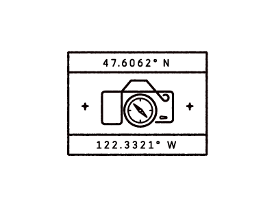 Adventure Photography adventure c camera compass coordinates icon illustration latitude longitude photo stamp stars