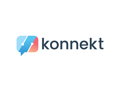 Konnekt Logo connect logo speak speech bubble talk