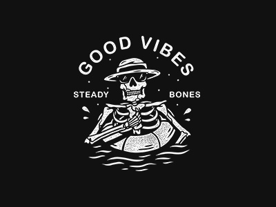 Good Vibes apparel appareldesign bandart bandmerch graphictee merchdesign teesdesign