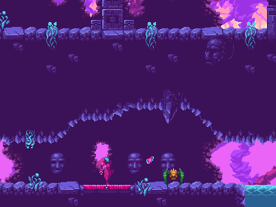 Warped Environment game dev metroid pixel pixel art snes