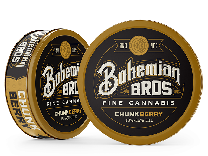 Example of Bohemian Brothers Cannabis Packaging