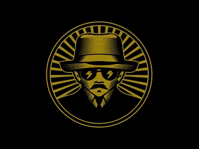 Mystery man logo man mystery vector vintage