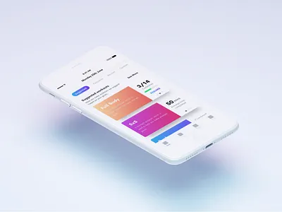 WIP Workout app design mockup ui ux