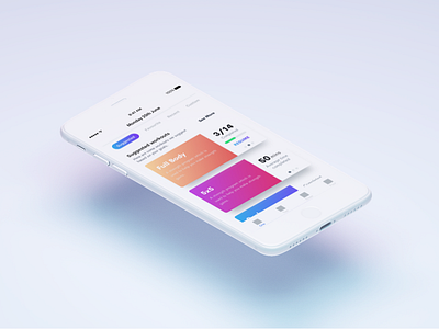 WIP Workout app design mockup ui ux