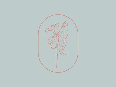 Flower WIP branding floral flower illustration logo visual identity