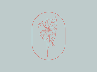 Flower WIP branding floral flower illustration logo visual identity