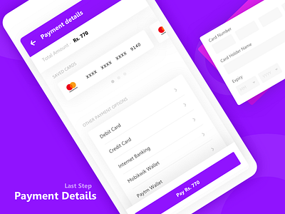 Movie Ticket Booking - Payment details cards movie ticket booking payment simple booking concept