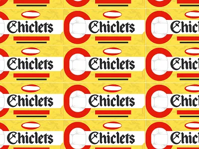 The History of Chewing Gum - Chiclets chewing gum chiclets editorial food gum illustration illustrator packaging