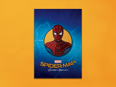 Spider-man Homecoming: Stark Suit Enamel Pin comic dan kuhlken dkng dkng studios enamel pin marvel nathan goldman pin spider man spiderman