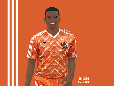 Wijnaldum - West Germany 88. adidas classic drawing holland illustration kit lfc liverpool netherlands originals vector