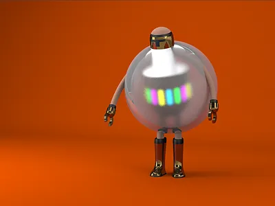 Bot 3d c4d character