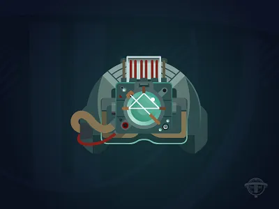 Prey - Psychoscope bethesda cyberpunk flat game gaming helmet illustration lighting prey sci fi space video game