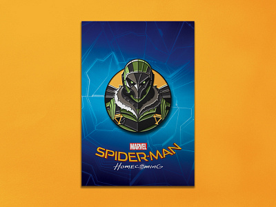 Spider-man Homecoming: Vulture Enamel Pin comic dan kuhlken dkng dkng studios enamel pin marvel nathan goldman pin spider man spiderman