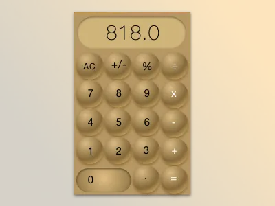 #003 Calculator #100DayChallenge #DailyUI 100daychallenge calculator dailyui gold uidesign