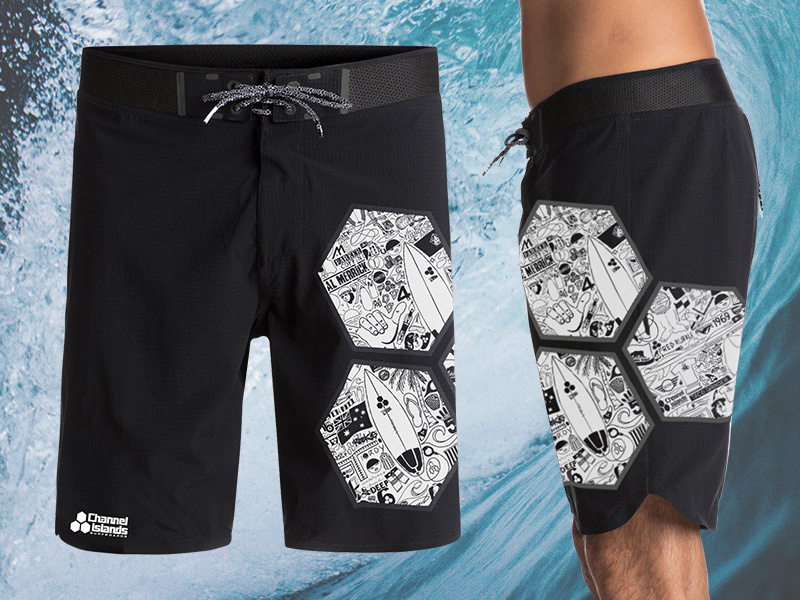 Example of Channel Islands Surfboards Iconoflage Black Shorts