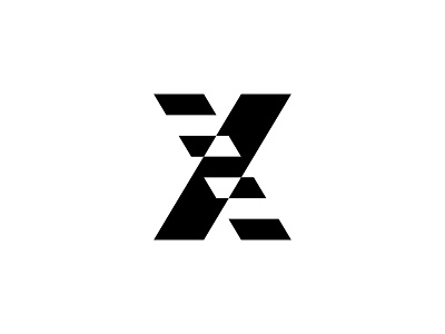 X + Glitch glitch minimal x x letter
