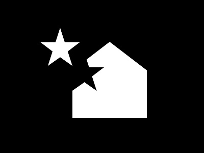 Symbol brand house investing logo properties property simple star startup symbol