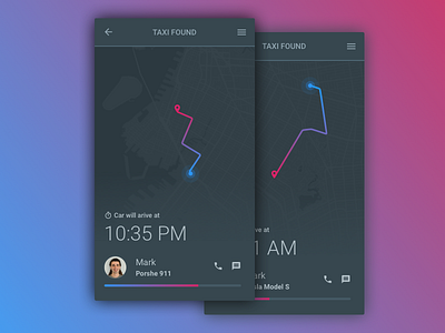 Location Tracker - Daily UI #020 daily ui dailyuichallenge free freebie location location tracker sketch taxi uiux webdesign