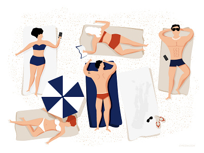Lazy Beach beach lazy naked rest sand summer swimming towel