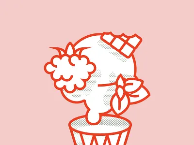 Cream Taste andrea chocolate color cream ice illustrator italy mint taste tonka vaduva