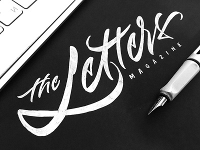 The Letters Magazine brushpen calligraphy designer identity journal lettering logo logotype magazine signature type