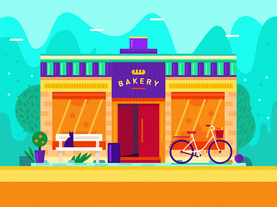 Bakery bakery flat fun landscape summer