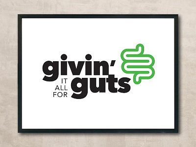 Givin' it all for Guts Foundation Logo logo