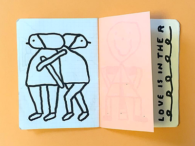 Sketch hug drawing illustration paper print sketch