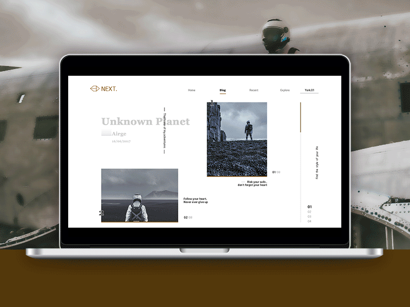 Design Practice--Unknown Planet article daily ui gif photo practice ui ux web