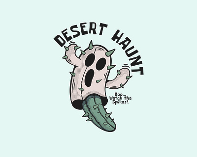 Desert Haunt art cactus cactus character cartoon cactus character design characterdesign characters cute art cute illustration desert design haunt illustration retro cactus vintage