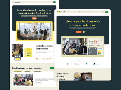 Startup Landing Page Website Template b2b saas it solutions saas saas business saas product software tech startup technology