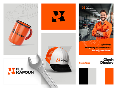 Branding for Kapoun Auto Service branding graphic design logo