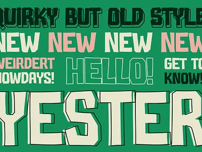 Yester branding classic display font font gaming instagram movie poster retro thumbnails youtube