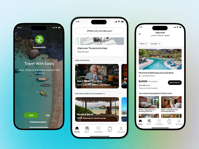 Designed a seamless travel experience! ✈🏨 appdesign figma hotelbooking travelapp uiux