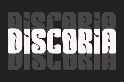 Discoria bold branding bubble display font font funky gaming groovy poster retro vintage youtube