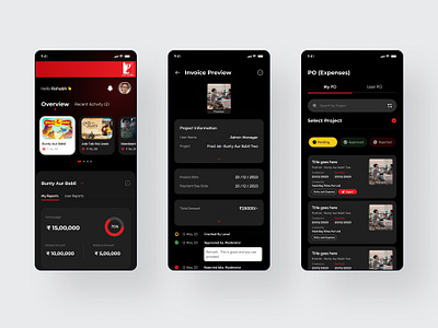 🎬 Film Production Finance App – Simplifying Budget & Invoicing budgettracking figma filmproduction financeapp invoicingapp mobileapp