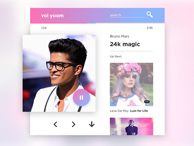 Vol yoom app music ux web web app