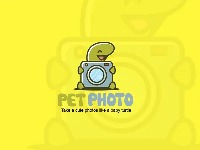 Pet Photo Logo Design frame fun illustration kids logo photo photos picture pictures shutter stock turtle