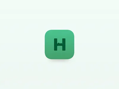 HikeHere app app icon h logo icon ios ios icon logo mobile mountains