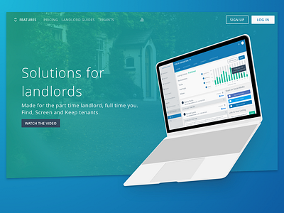 Landing Page homepage landing page landlord website