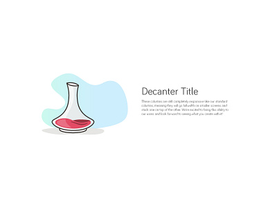 Wine Decanter decanter flat flat design glass icon minimal sky ui vineyard wine