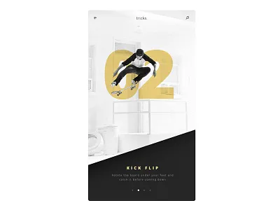 Nike SB Trick card ui ux