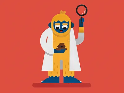 Cryptozoology bigfoot illustration magnifier poo weird words yeti