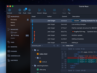 Sourcetree Dark Theme dark osx theme ui