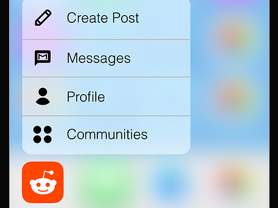 Reddit 3D Touch