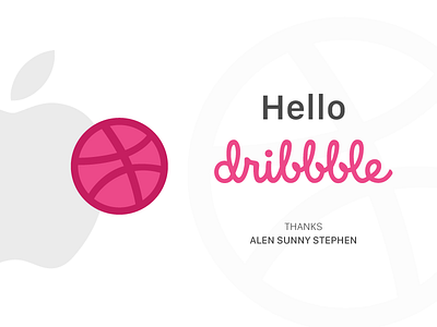 Hello Dribbble! debut design dribbble firstpost