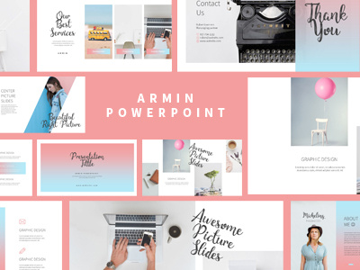 Armin Lookbook Presentation creative fashion feminim lookbook pink powerpoint presentation